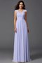 Robe demoiselle d'honneur en chiffon ligne a de lotus avec zip grandes bretelles