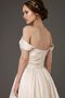 Robe de mariée delicat avec perle textile taffetas ruché col en forme de cœur