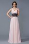 Robe de bal de princesse longueur au ras du sol ligne a de dos nu avec chiffon