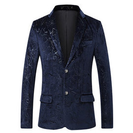 Slim veste imprimé hommes costumes mode luxe asiatique taille blazer