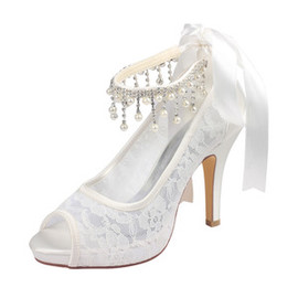 Chaussures de mariage dramatique plates-formes hauteur de plateforme 0.59 pouce talons hauts