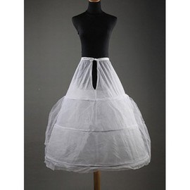 Simple mou du genou crinolines de robe longueur de balle