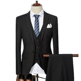 Gilet veste pantalon trois pièces d'affaires costumes blazers ensembles/hommes
