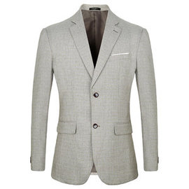 D'affaires costume hommes blazer hommes costumes blazers gris