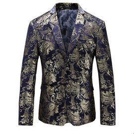 Imprimé costume tendance mode nouveau slim convient blazers veste manteau fleur