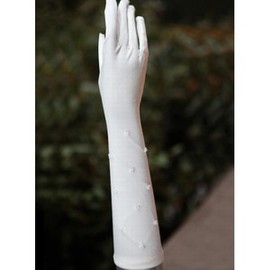 Ligne Gants perles blanc vintage de mariée