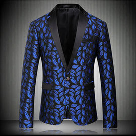 Veste costume hommes bleu nouveauté hommes pochette jolie blazer