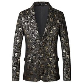 Haute qualité de bal motif nouveauté slim fit imprimé blazer blazer