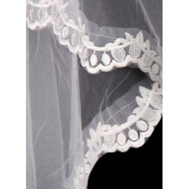 Ourlet de dentelle courte Belle Voile de mariage - Photo 2