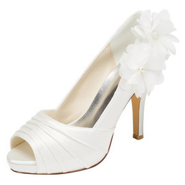 Chaussures de mariage plates-formes talons hauts hauteur de plateforme 0.59 pouce romantique