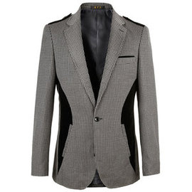 Hommes blazer printemps hommes gris nouveauté slim fit