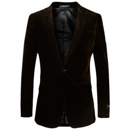 Blazer hommes costume côtelé grande taille veste velours