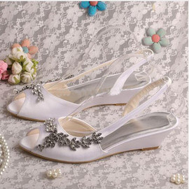 Chaussures de mariage taille réelle du talon 2.17 pouce charmante hiver