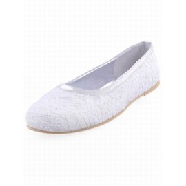 Lacet plat racine ronde chaussures de mariée - Photo 2