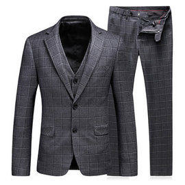 élégant gris costumes hommes costumes slim fit hommes réunion ensemble