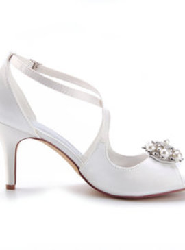 Chaussures de mariage talons hauts moderne hiver éternel charmante