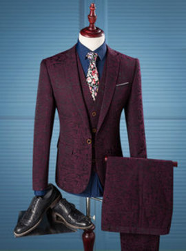 Costumes blazer britannique 4xl mode 3 pièces veste + pantalon + gilet costume ensemble