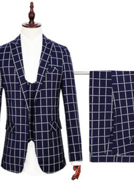 Formelle blazer pantalon plaid décontracté europe mariage