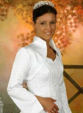 Taffetas blanc Vintage | Timeless Bolero simple