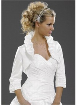 Taffetas blanc Vintage | Timeless Ruffle Bolero