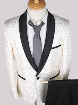 Imprimé blazer noir hommes hommes costumes pour mariage nouveau costume terno