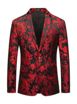 Mariage homme rouge fleur veste affaires événement