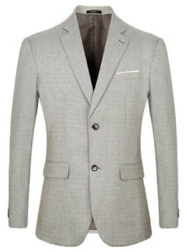 D'affaires costume hommes blazer hommes costumes blazers gris