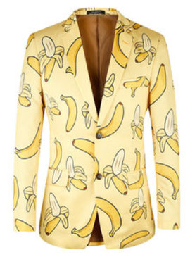 Motif costume décontracté jaune marque hommes haute qualité veste