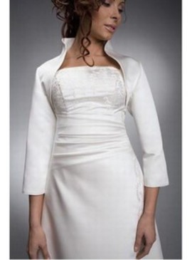 Taffetas blanc Chic | Moderne Bolero simple