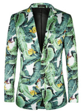 Imprimé hommes nouveaux arrivants plus taille européenne floral costume blazers motif