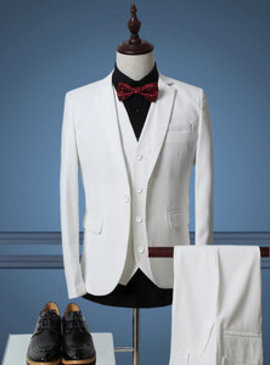 De luxe designer blanc costume mariage conceptions hommes costume