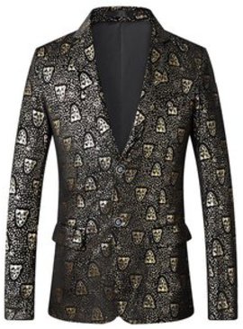 Haute qualité de bal motif nouveauté slim fit imprimé blazer blazer