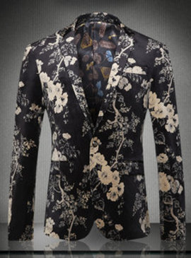 Veste de mode hommes blazer mariage fleur imprimé homme