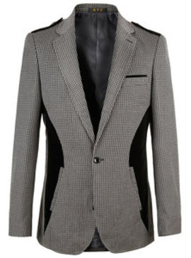 Hommes blazer printemps hommes gris nouveauté slim fit