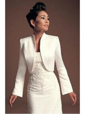 Taffetas blanc Modeste Bolero simple