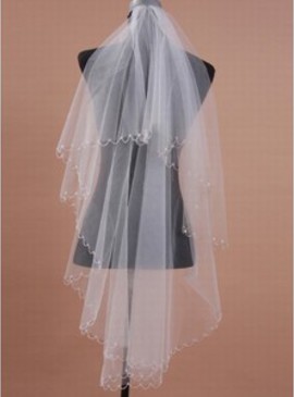 Chic Simple | moderne court Voile de mariage