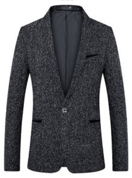 Homme hommes blazer blazer costume décontracté vestes noir