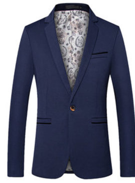 Et automne hommes costume mode blazer slim fit printemps