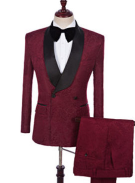 Costumes de mariage tuxedos homme double boutonnage asiatique terno