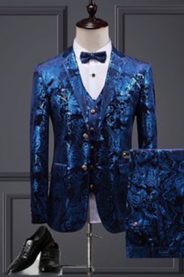 Mode luxe homme costume marié costumes slim fit hommes costumes imprimé hommes