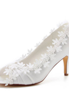 Chaussures de mariage romantique talons hauts classique printemps charmante