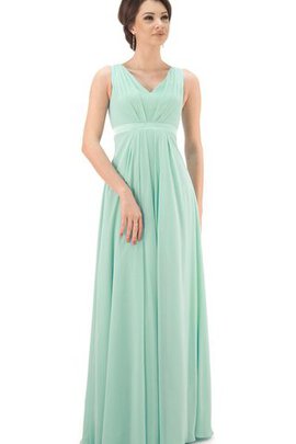 Robe demoiselle d'honneur distinguee ceinture avec chiffon manche nulle jusqu'au sol