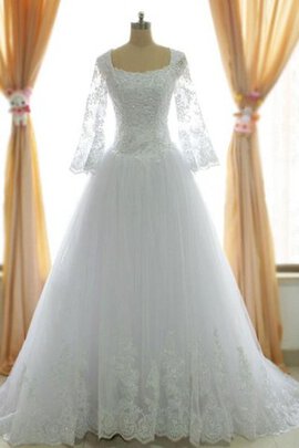 Robe de mariée longueur mollet en tissu pailleté d'épaule asymétrique en dentelle en satin