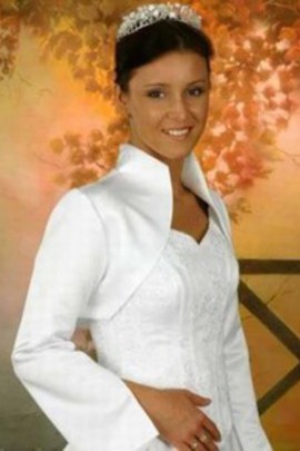 Taffetas blanc Vintage | Timeless Bolero simple