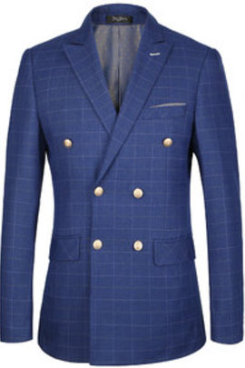 Veste double boutonnage marque manteaux hommes blazer slim fit marque de luxe