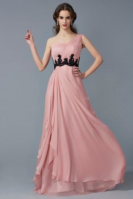 Robe de soirée ligne a manche nulle de princesse avec perle d'épaule asymétrique