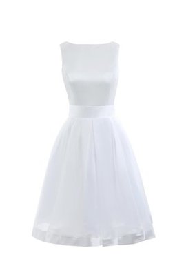 Robe de mariée formelle plissage romantique lache col en bateau