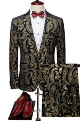 Smoking homme imprimé hommes marque porter costume