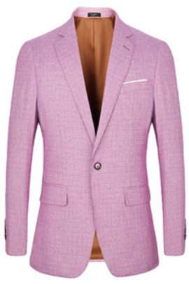Rose blazers occasionnels hommes costumes blazer slim fit costume nouveaux