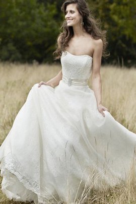 Robe de mariée femme branché de traîne courte avec sans manches de bustier de col en cœur